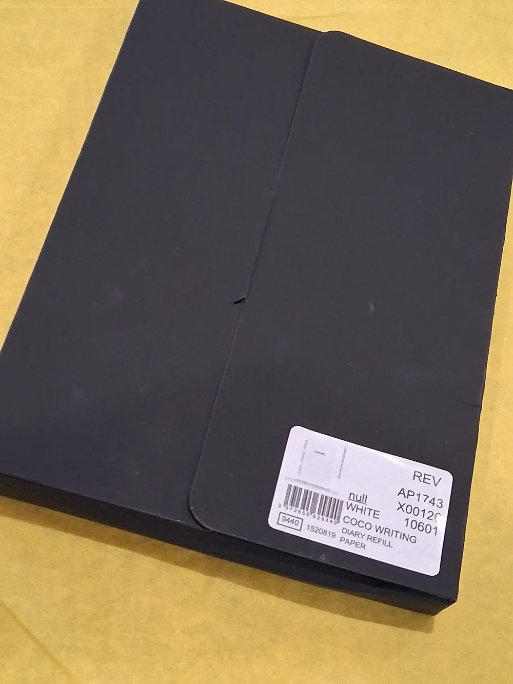 CHANEL RARE Note/ Diary with Monochrome Staircase Print - Black & White.New